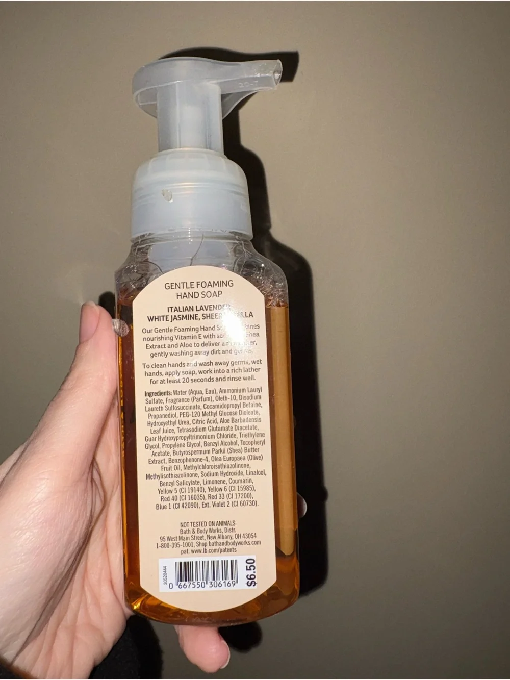 Bath & Body Works Italian Lavender Gentle Foaming Hand Soap - Lavender